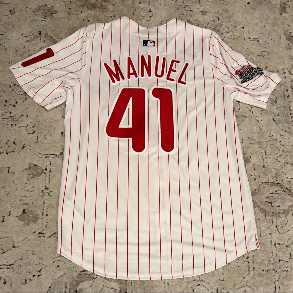 Nike Philadelphia Phillies Charlie Manuel #41 World Series 2008 Jersey Men’s M - Picture 7 of 8